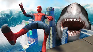 GTA 5 Water Ragdolls | SPIDERMAN Jumps/Fails ep.5 (Flooded LS Funny moments)