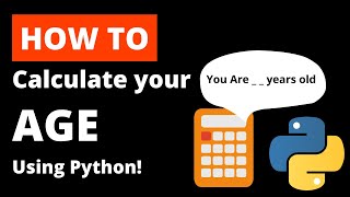 How to make a Age calculator using python IN JUST 2 mins!!