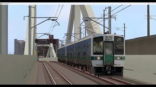 【BVE5】JR東日本 東北本線 快速 仙台——岩沼 JR東日本719系電車運転   BVE5#180