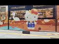 🍂 mtr hello kitty red leaves light rail train showcasing at siu hong and running on route 610