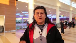 Raymond Robinson Hunger Strike on his way to sit in solidarity with Chief Theresa Spence
