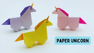 How To Make Easy Origami Paper Unicorn For Kids /  Craft Ideas / Paper Craft Easy / KIDS crafts