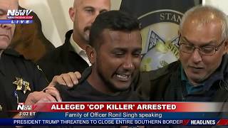 EMOTIONAL REMARKS: Brother of murdered CA officer Ronil Singh during arrest announcement (FNN)