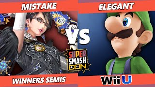 SSC Fall Fest Wii U Winners Semis - Mistake (Bayonetta) Vs. Elegant (Luigi) Smash 4 Tournament