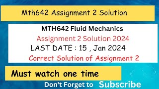 Mth642 assignment 2 solution 2024 || MTH642 Assignment 2 Solution 2024