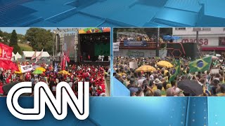 Atos pró-Lula e Bolsonaro reúnem manifestantes pelo Brasil | CNN DOMINGO