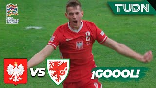 ¡SE EMPATA! Kaminski define en el área | Polonia 1-1 Gales | UEFA Nations League 2022 - J1 | TUDN