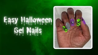 Easy DIY Gel Nails feat. @madamglamofficial|Halloween Nail Stamping