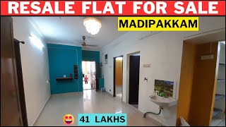 41 Lakhs/resale flat for sale in madipakkam/semifurnished flat #madipakkam #resaleflat #video