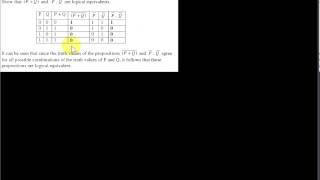 Logic and truth table examples 2