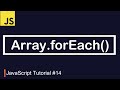 JavaScript Tutorial #14 | Traversing through array using forEach() method