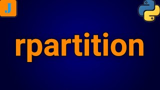 Python rpartition