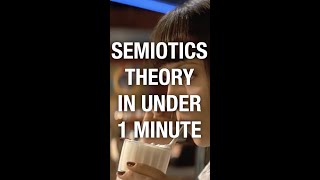 Semiotics theory in under 1 minute! Media studies revision #shorts
