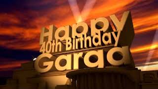 Happy 40th Birthday Garga