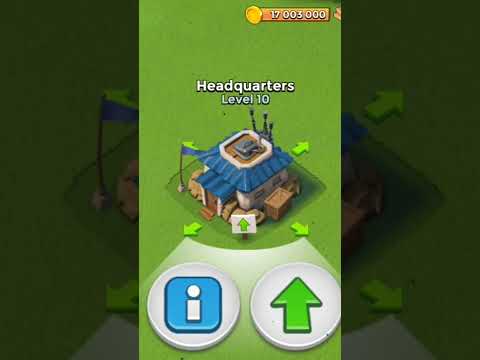 Boom Beach: HQ niveles 1-25 #shorts