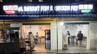 Street Food Mallepally At Al Barkat Fish \u0026 Chicken Fry | Fish fry ,chicken fry, Batair, chicken 65