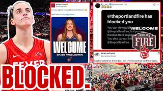 Fever SIGNS "BIG" Grace VanSlooten! Portland Fire BLOCKING Caitlin Clark Fans for NO REASON!