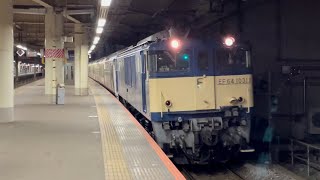 【215系NL-1編成  NN廃車配給】国鉄EF64形1031号機＋215系NL-1編成（トップナンバー）が藤沢駅を通過するシーン（配9844レ）2021.6.23