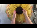 burlap sunflower wreath tutorial easy front door wreath