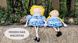 Pedido das Inscritas: Boneca ALICE feita de fuxico