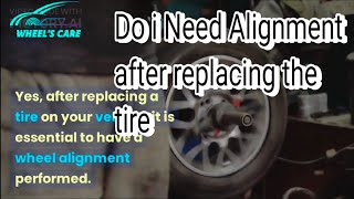 Do i meed alignment after replacing Tire ? #shorts #animated
