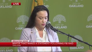 Oakland Mayor makes statement regarding FBI raid last week