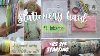 cheap stationery online India from Rs 21/ Korean washi; stencil; pastel pens; wax seal; organizers 🎨