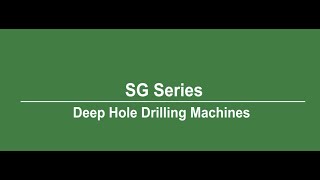 WIDMA's SG series machines