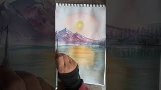 Nature love ❤️ Art water color painting 🎨