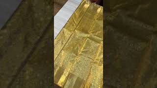 Kanchipuram woven exclusive wedding full gold tissue silk saree All over saree woven in premium zari