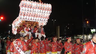 令和元年 富田林駅前パレード退場 中野/新堂 美具久留御魂神社秋祭り だんじり祭