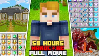 I Survived 50 HOURS in Hardcore Minecraft [Full Movie]