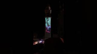 Video Mapping campanile di Rivignano 31 ottobre 2019