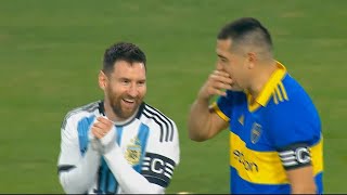 Lionel Messi Performance in Juan Román Riquelme Retirement Match 2023 HD