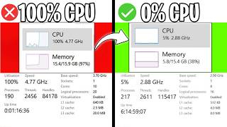 Fix 100% CPU USAGE while GAMING in 2026!