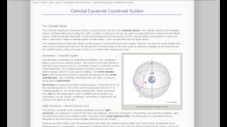 PHY1114 -- Celestial Sphere Video Tutorial