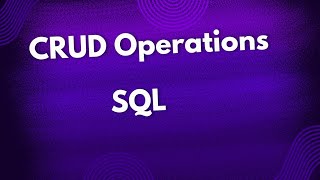 CRUD Operations using SQL Part-4 | SQL Tutorial | Learn dotnet