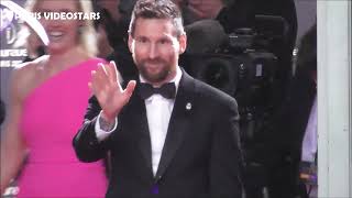Lionel MESSI  ( Sportsman of the Year ) very happy to salutes fans @ Paris 8 may 2023 Laureus Gala