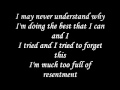Resentment -Beyonce - with Lyrics ( Live )
