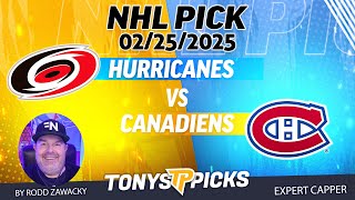 Carolina Hurricanes vs Montreal Canadiens 2/25/25 NHL Pick Prediction