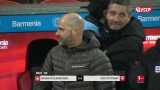 Resumen: Bayer Leverkusen 5 VfB Stuttgart 2 - Jornada 20 Bundesliga