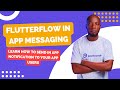 How to setup in app messaging in Flutterflow using firebase | Nocoding required