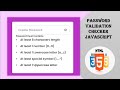 How to Create Amazing JavaScript Password Validation Checker#javascript #coding