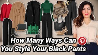 *116 PINTEREST OUTFITS* Styling Black Pants For Cold Weather ❄️