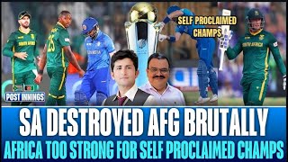 South Africa taught Afghanistan cricketing lesson | Africa too strong | South Africa Vs Afghanistan