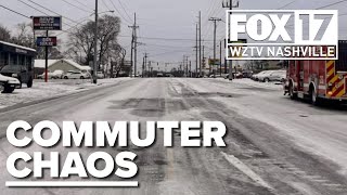 Commuter chaos: Snowstorm leads to 70 accidents in Davidson County