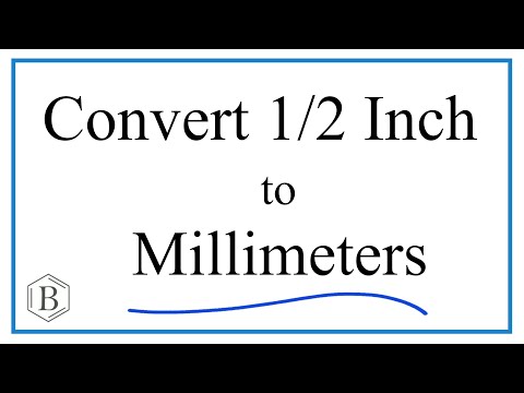 How many mm is an inch and a half?