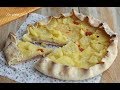 Crostata salata ripiena di patate, prosciutto e formaggio