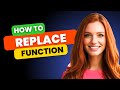 How to Use Excel's Replace Function in Just 2 Minutes ⏳