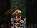 Acrobatic Performer At The Edinburgh Fringe